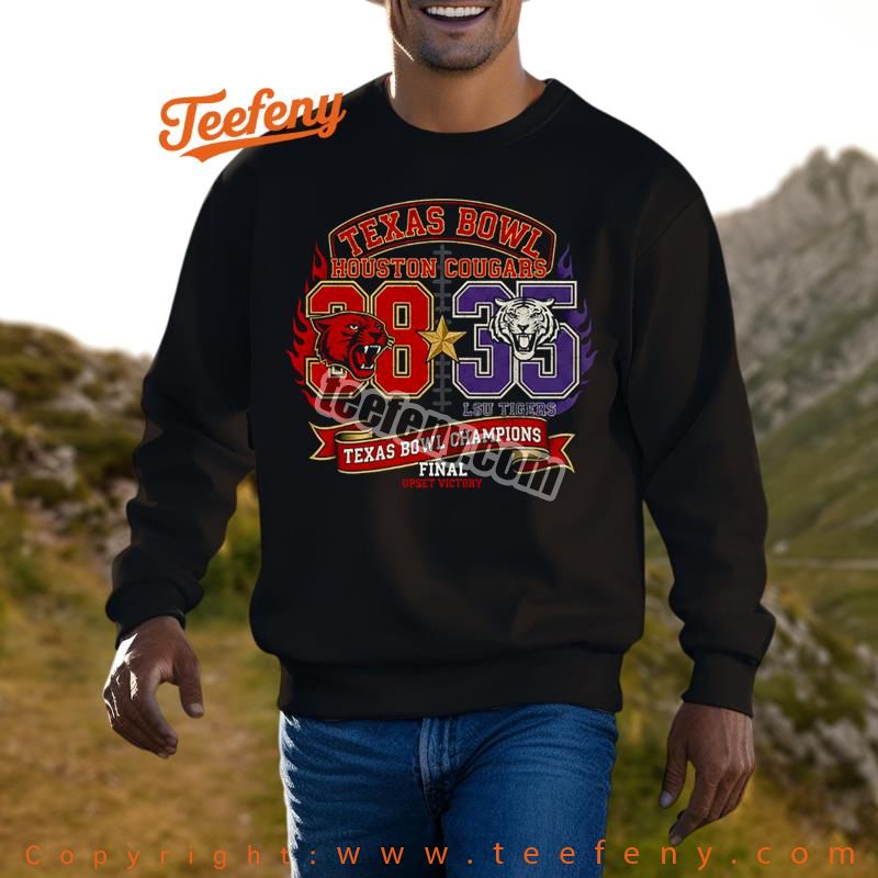 Lsu Vs Houston 38 35 Texas Bowl Long Sleeve Lsu Vs Houston 38 35 Texas Bowl Long Sleeve