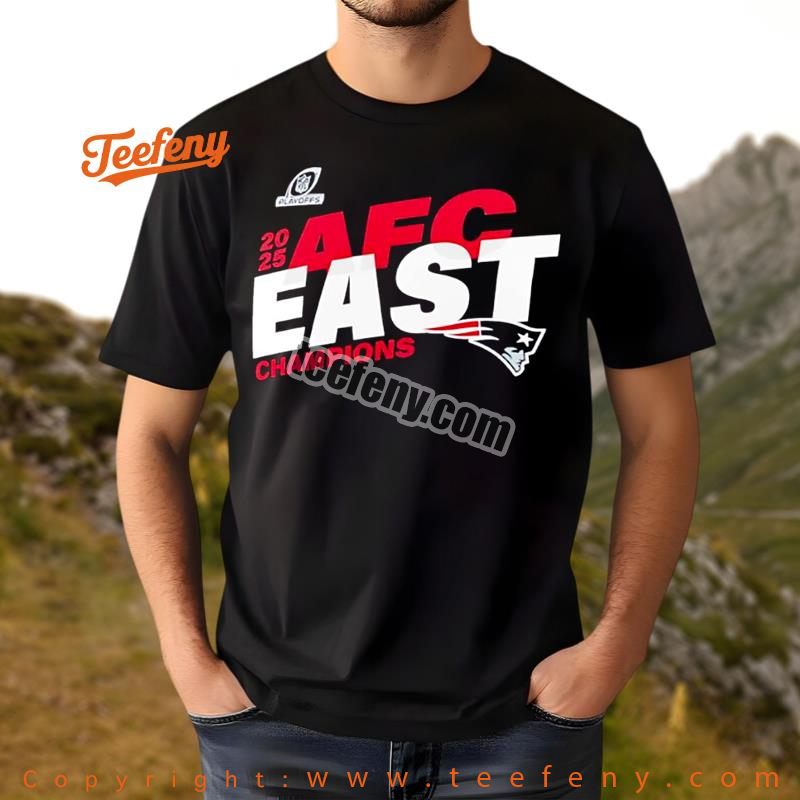 New England Patriots 2025 Afc East Champions Women Shirt
