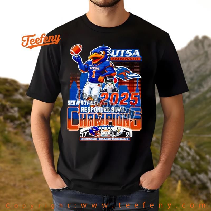 Rowdy Roadrunner Utsa Football Bowl Game Victory Tee